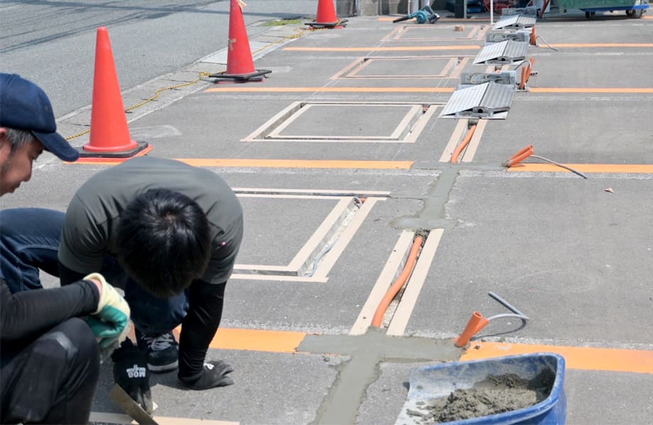 コインパーキング設置工事